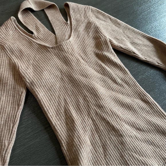 Catherine Malandrino Knit Sweater Top S Beige Tan Brown - Picture 4 of 9